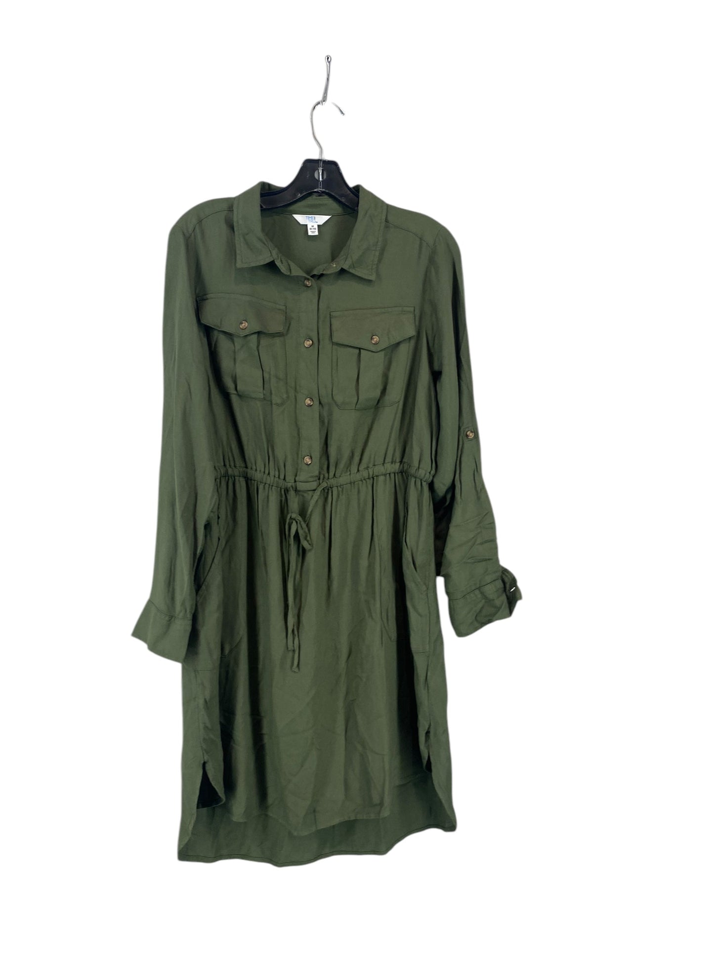 Dress Casual Short By Time And Tru In Green, Size: M