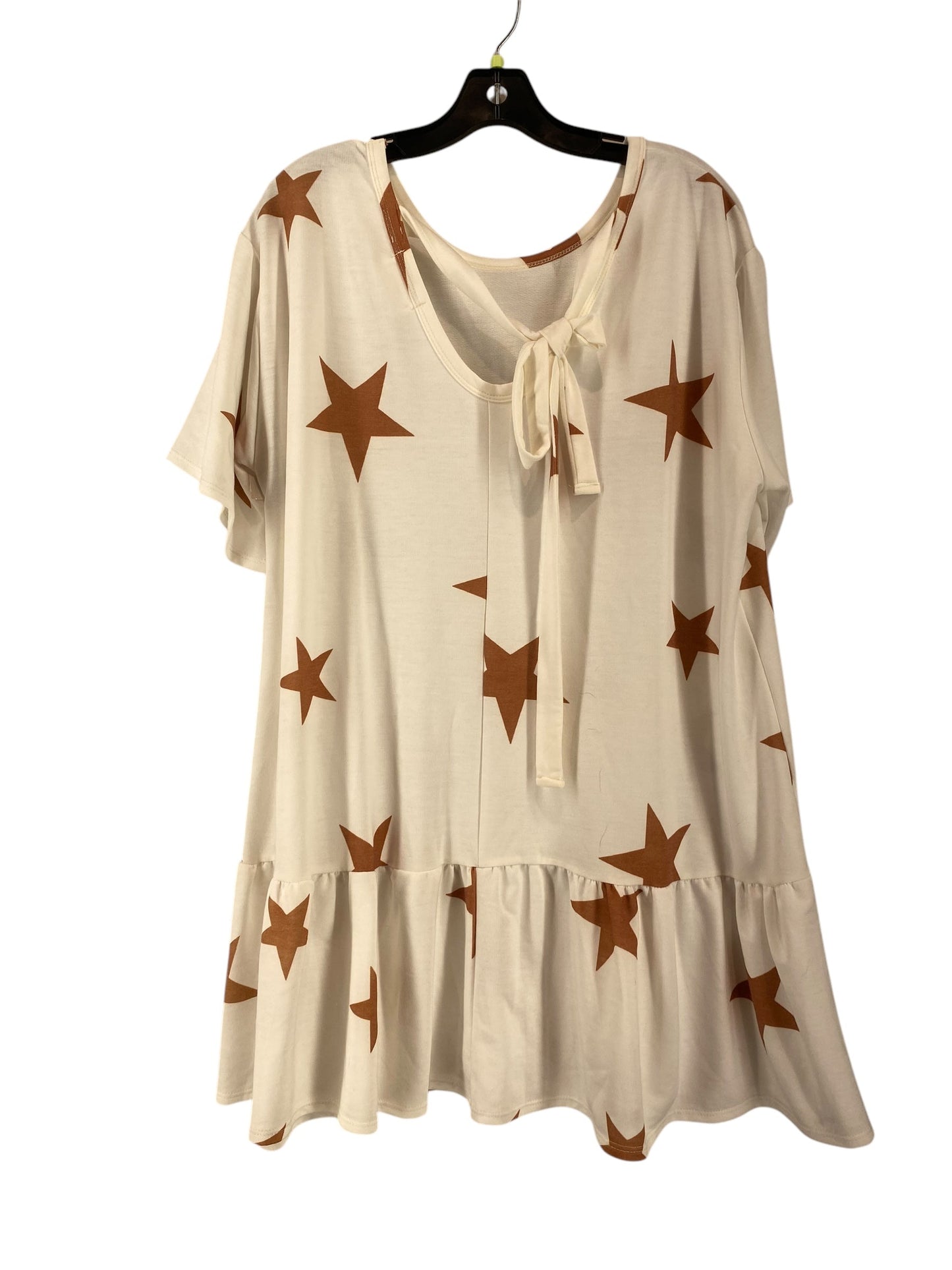 Dress Casual Short By Fantastic Fawn In Cream, Size: L