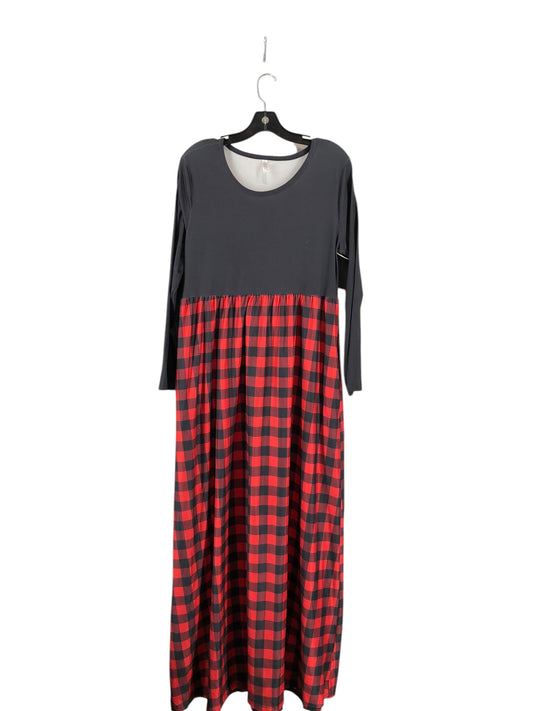 Dress Casual Maxi By Clothes Mentor In Checkered Pattern, Size: Xl