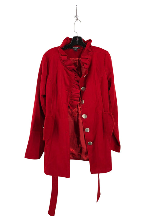 Coat Other By Clothes Mentor In Red, Size: L