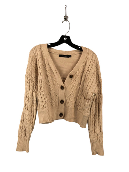 Cardigan By Clothes Mentor In Tan, Size: S