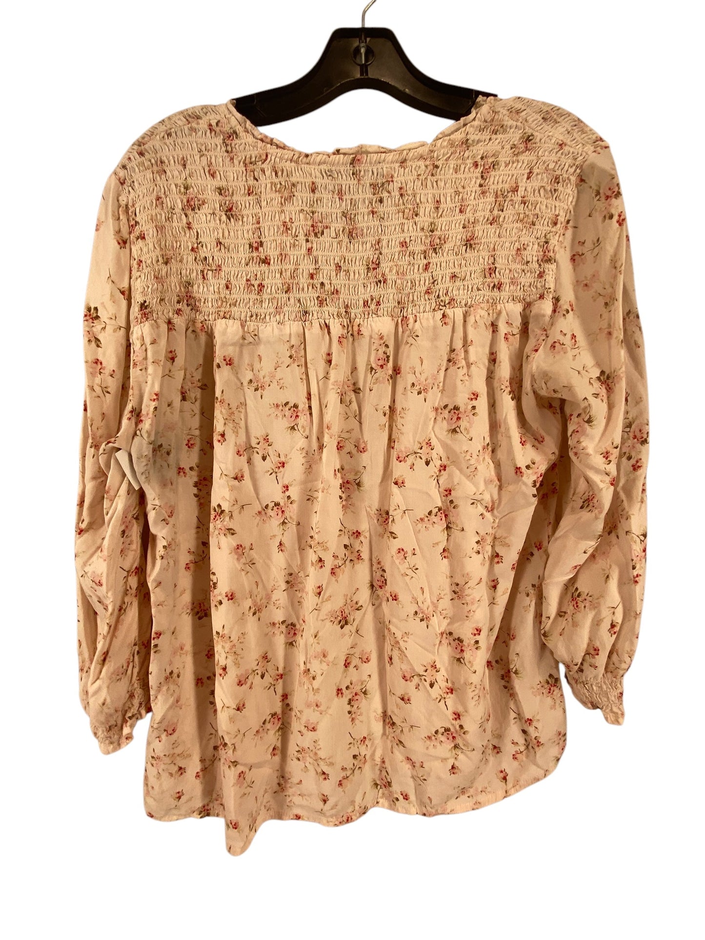 Top Long Sleeve By Cynthia Rowley In Floral Print, Size: L