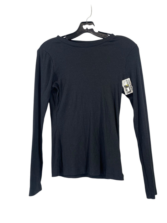 Top Long Sleeve Basic By A New Day In Black, Size: Xs