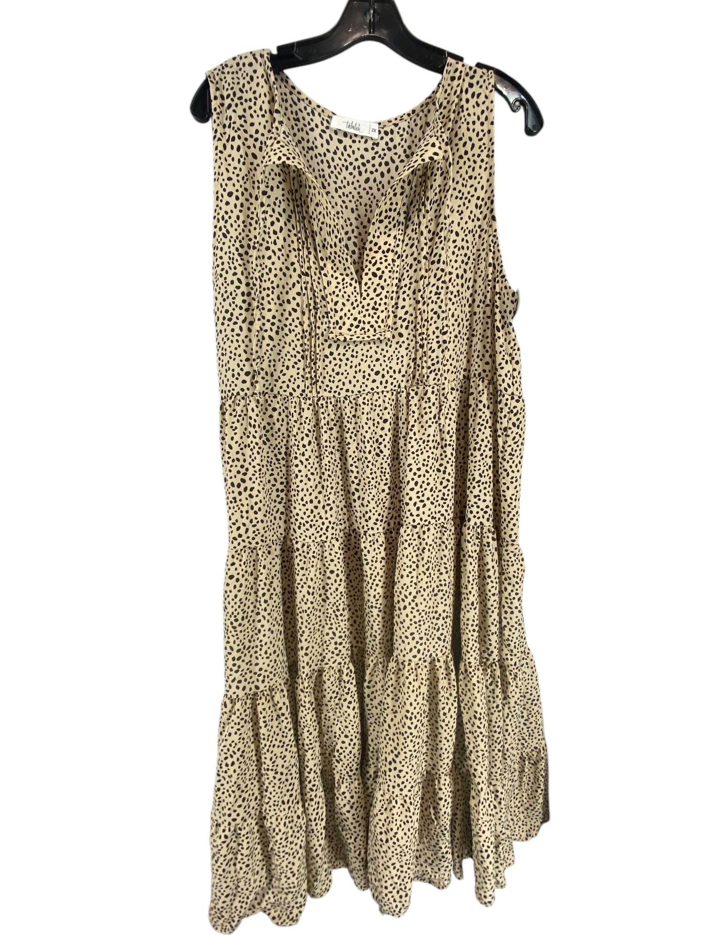 Dress Casual Maxi By Clothes Mentor In Animal Print, Size: 2x