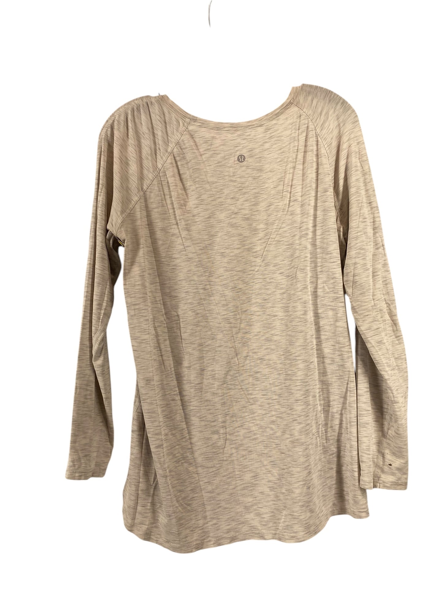 Top Long Sleeve By Lululemon In Grey, Size: L