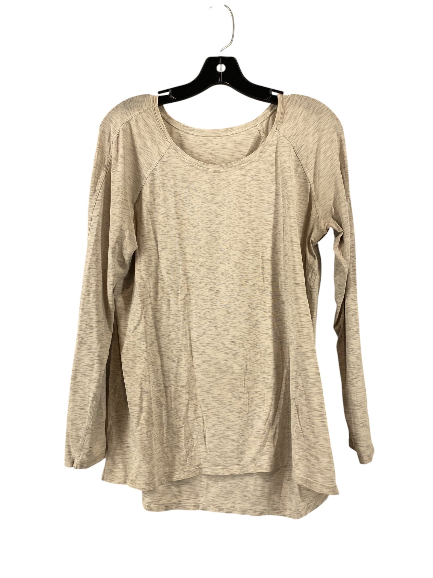 Top Long Sleeve By Lululemon In Grey, Size: L