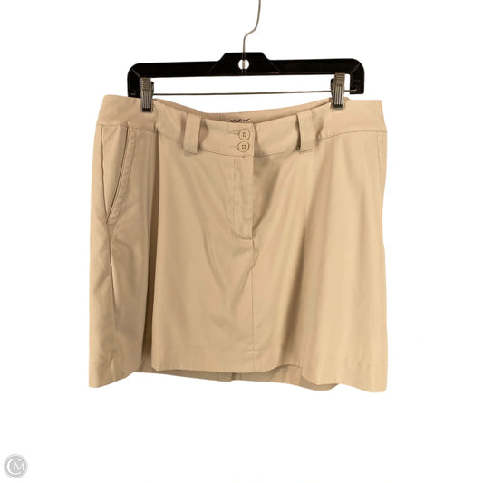 Athletic Skirt By Nike In Tan, Size: 12