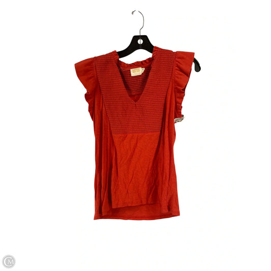 Top Sleeveless By Nation In Red, Size: L