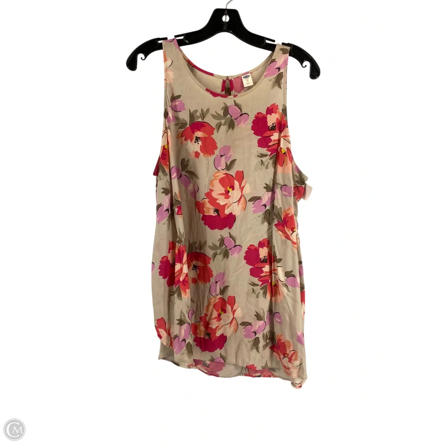 Top Sleeveless By Old Navy In Floral Print, Size: Xl