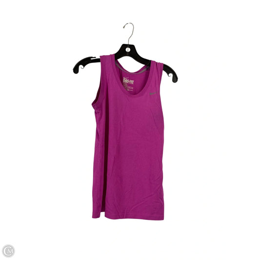 Athletic Tank Top By Nike Apparel In Purple, Size: Xs