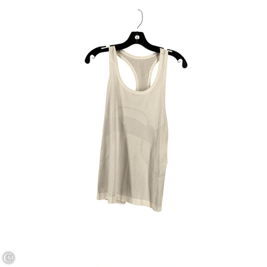 Athletic Tank Top By Lululemon In White, Size: 6