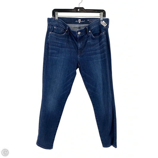 Jeans Skinny By 7 For All Mankind In Blue Denim, Size: 14