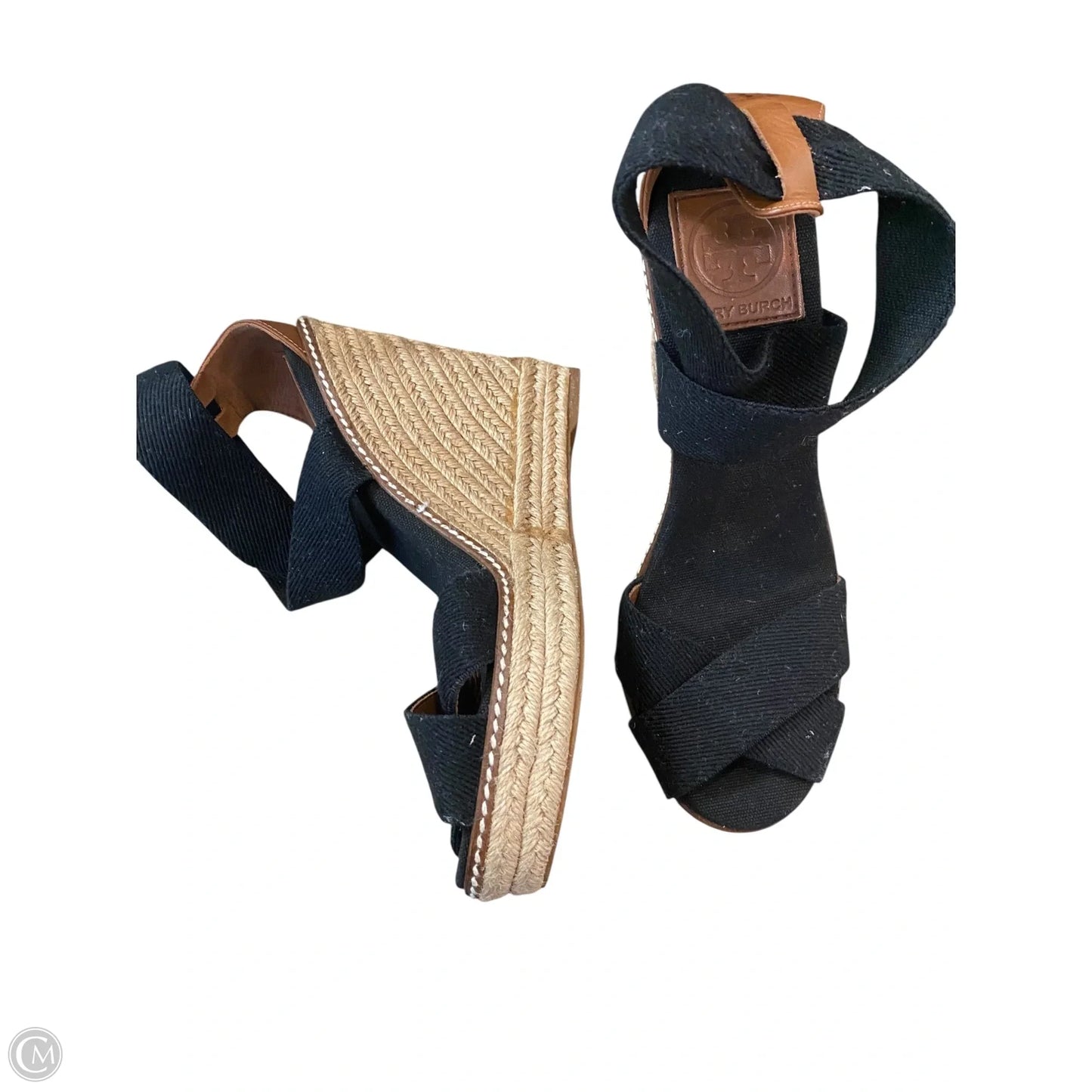 Sandals Designer By Tory Burch In Black, Size: 7.5