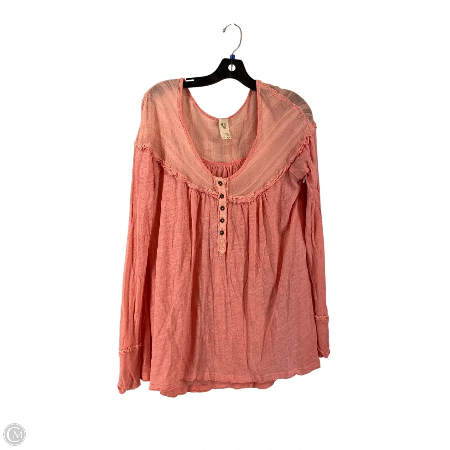 Top Long Sleeve By We The Free In Pink, Size: L