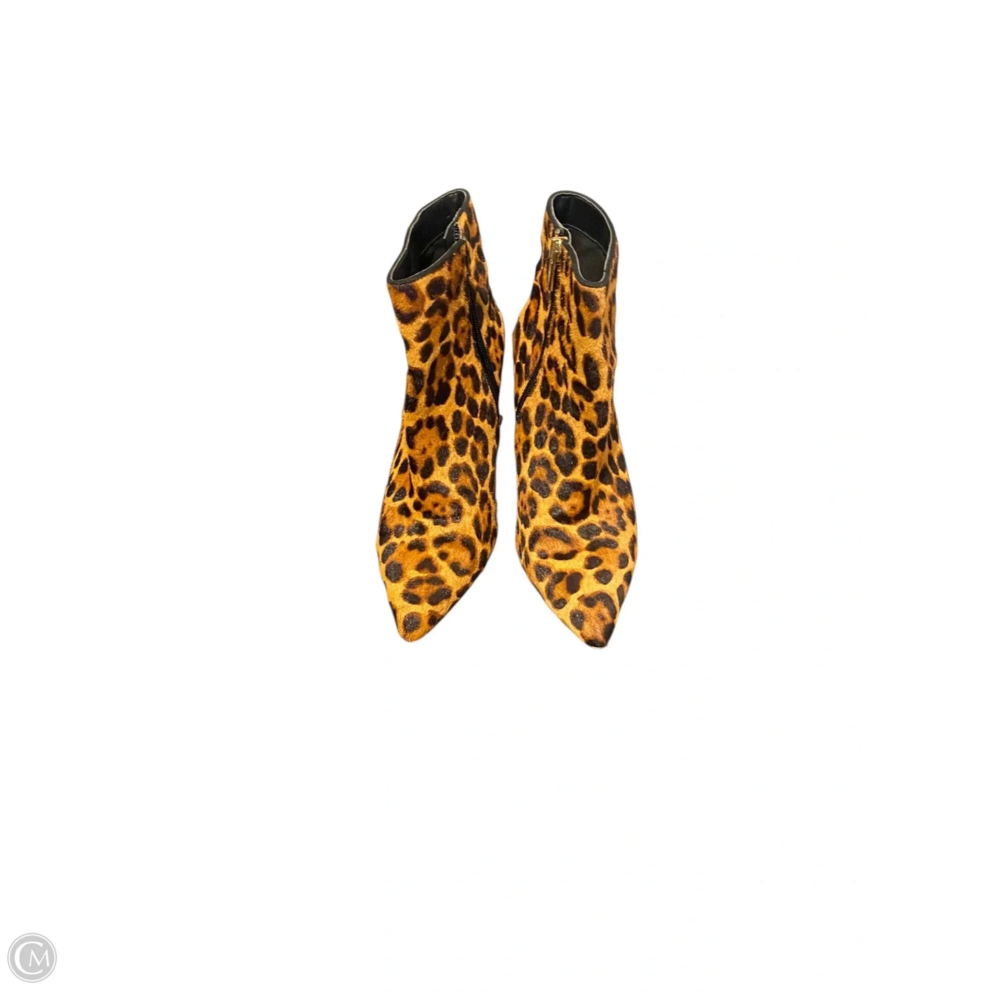 Boots Ankle Heels By Vince Camuto In Animal Print, Size: 6.5