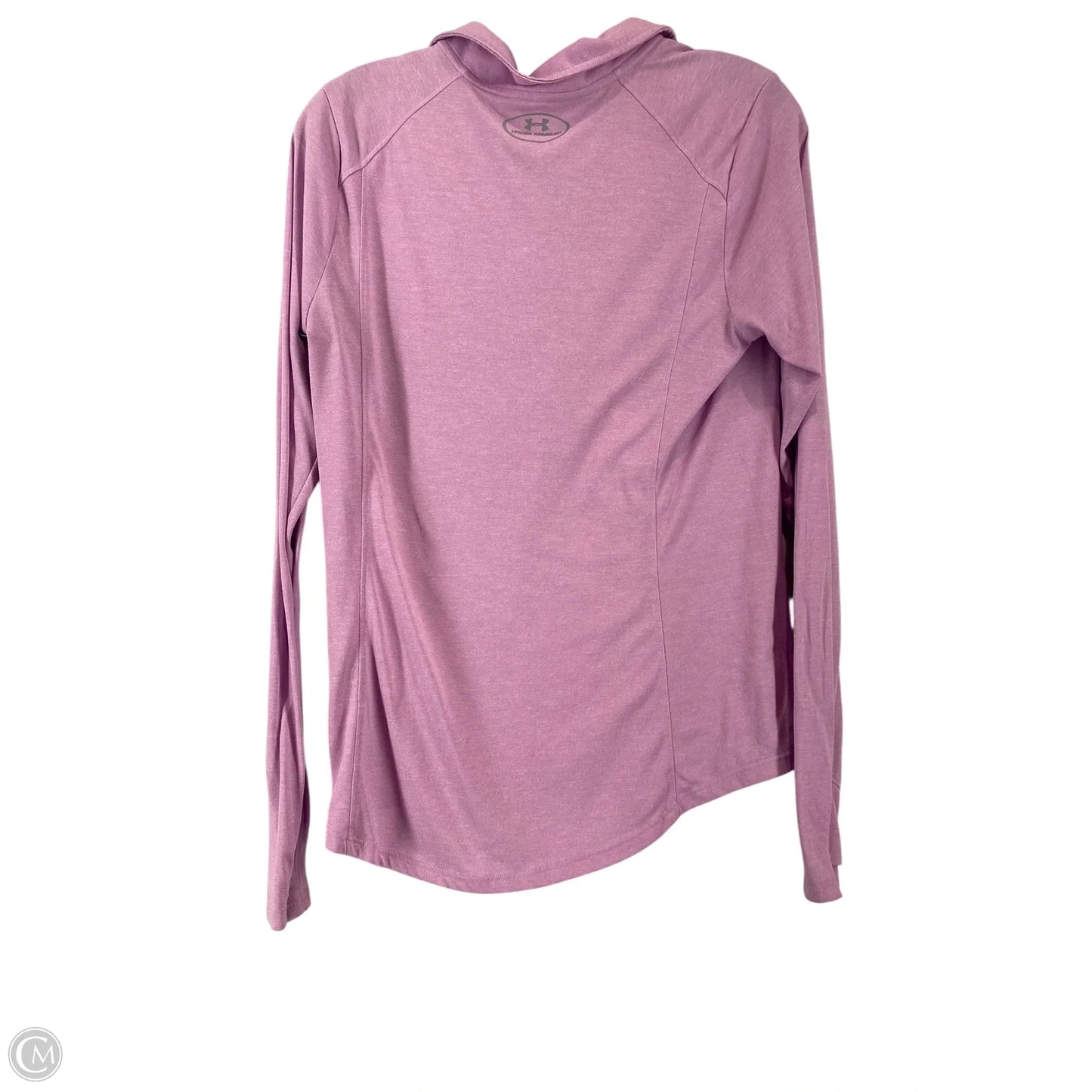 Athletic Top Long Sleeve Crewneck By Under Armour In Purple, Size: M