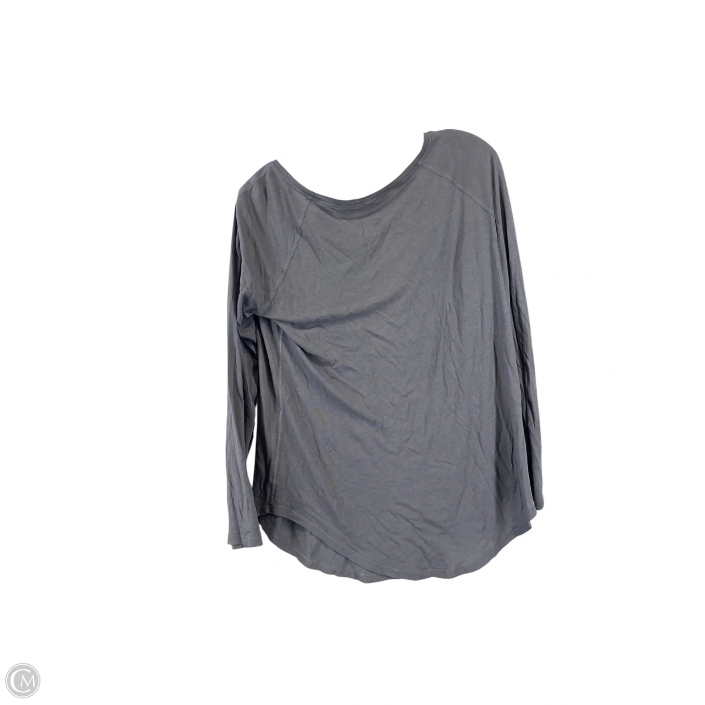 Athletic Top Long Sleeve Crewneck By Lululemon In Grey, Size: M