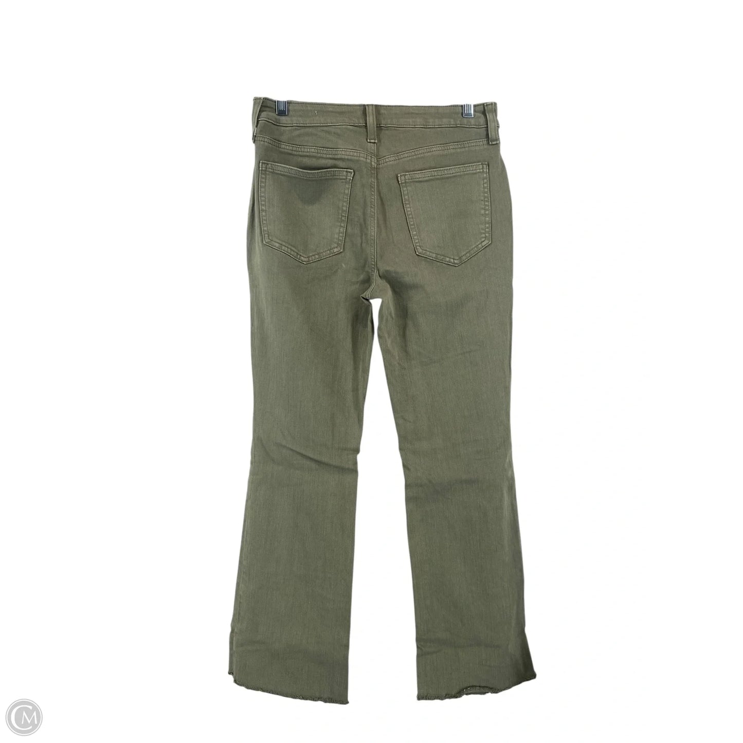 Jeans Cropped By Chicos In Green Denim, Size: 2