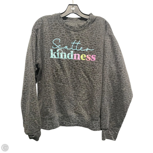 Sweatshirt Crewneck By Cmc In Animal Print, Size: M