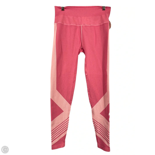 Athletic Leggings By Peloton In Pink, Size: L