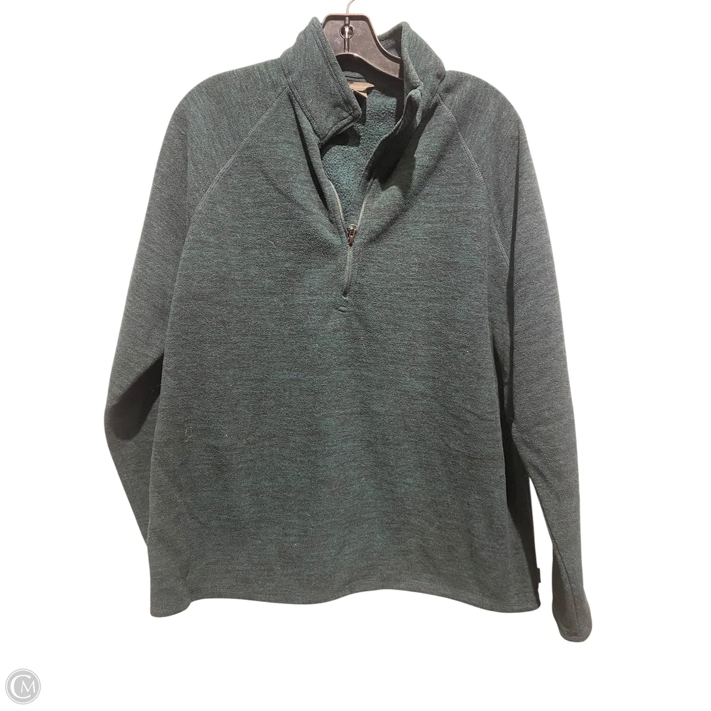 Jacket Fleece By Eddie Bauer In Green, Size: Xl