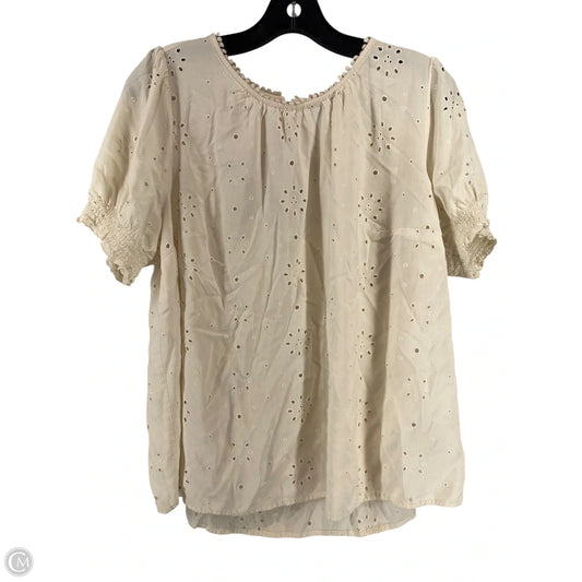 Top Short Sleeve By Torrid In White, Size: 0