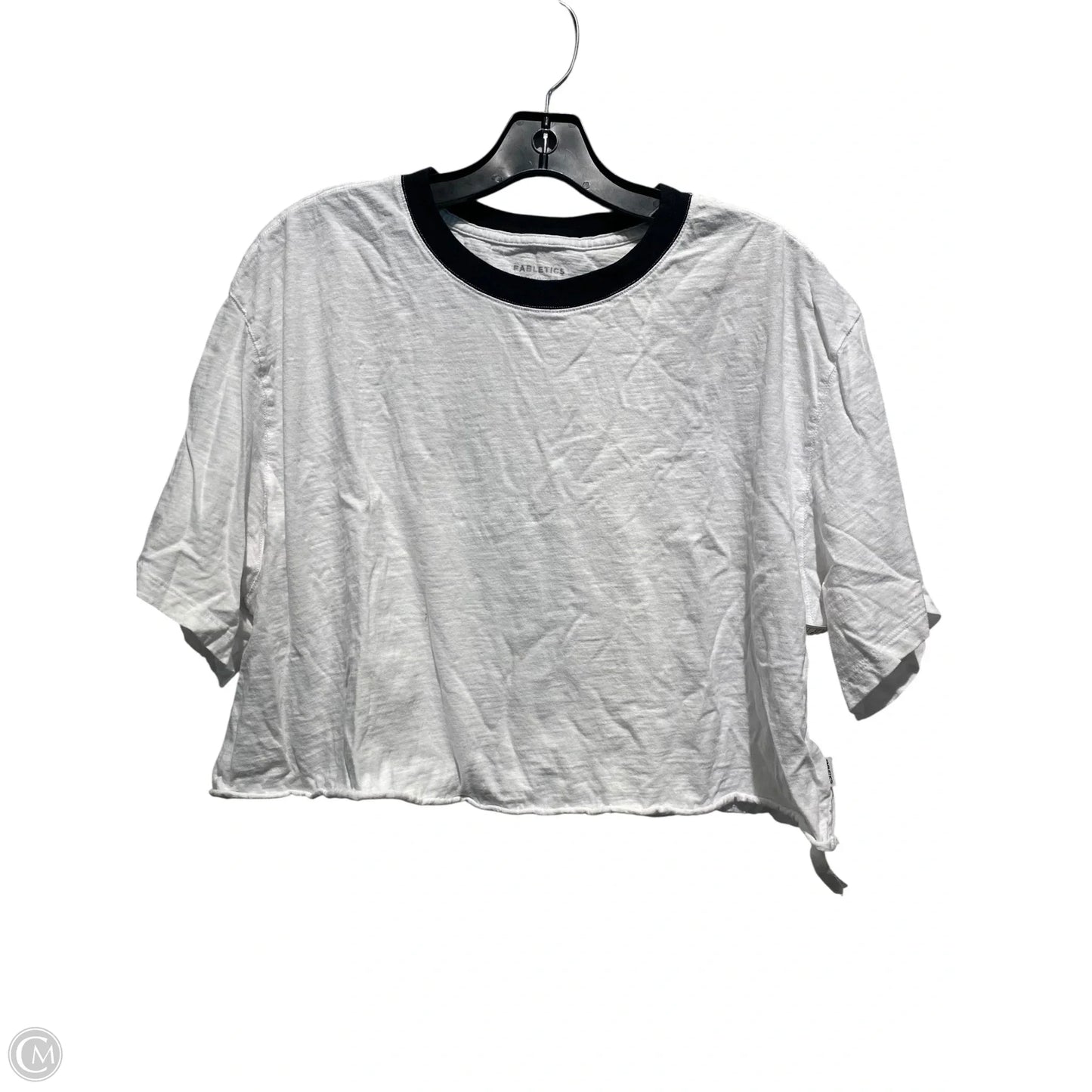 Athletic Top Short Sleeve By Fabletics In White, Size: Xl