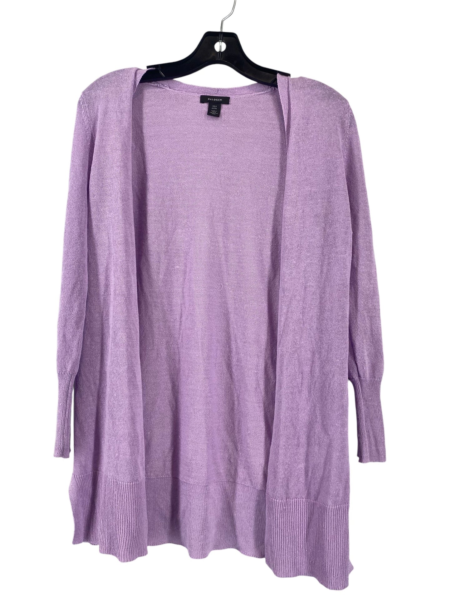 Cardigan By Halogen In Purple, Size: Xxs