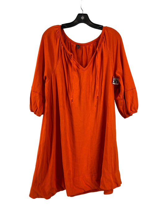 Orange Dress Casual Short Anthropologie, Size L