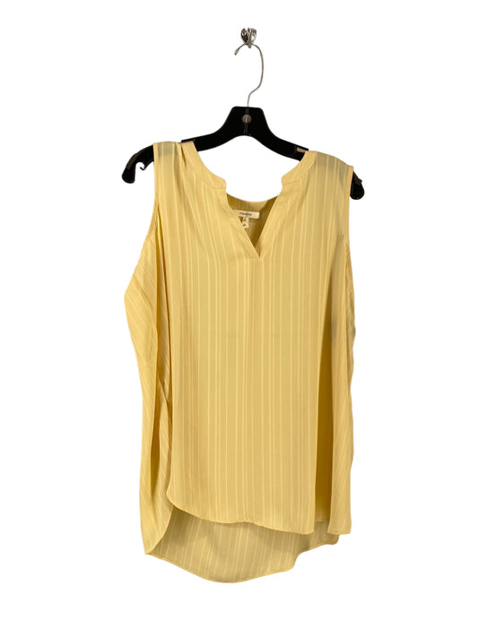 Yellow Top Sleeveless Maurices, Size 2x