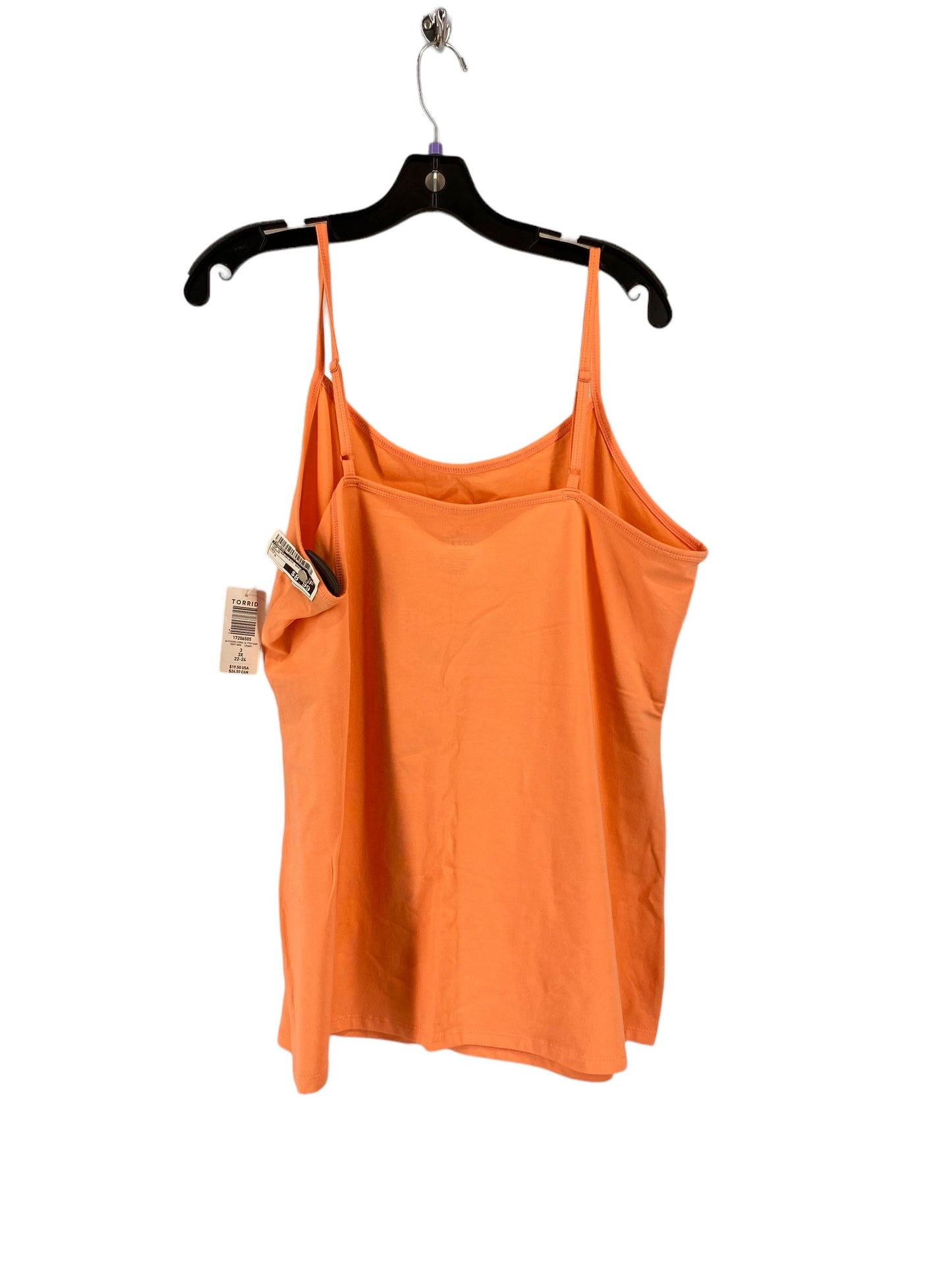 Orange Top Sleeveless Basic Torrid, Size 3