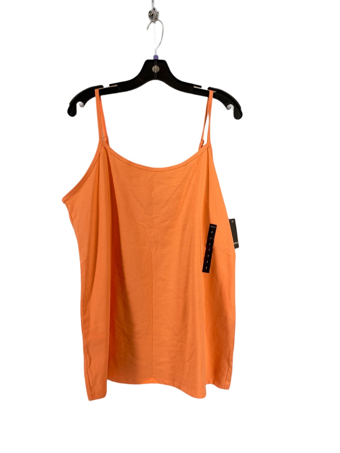 Orange Top Sleeveless Basic Torrid, Size 3