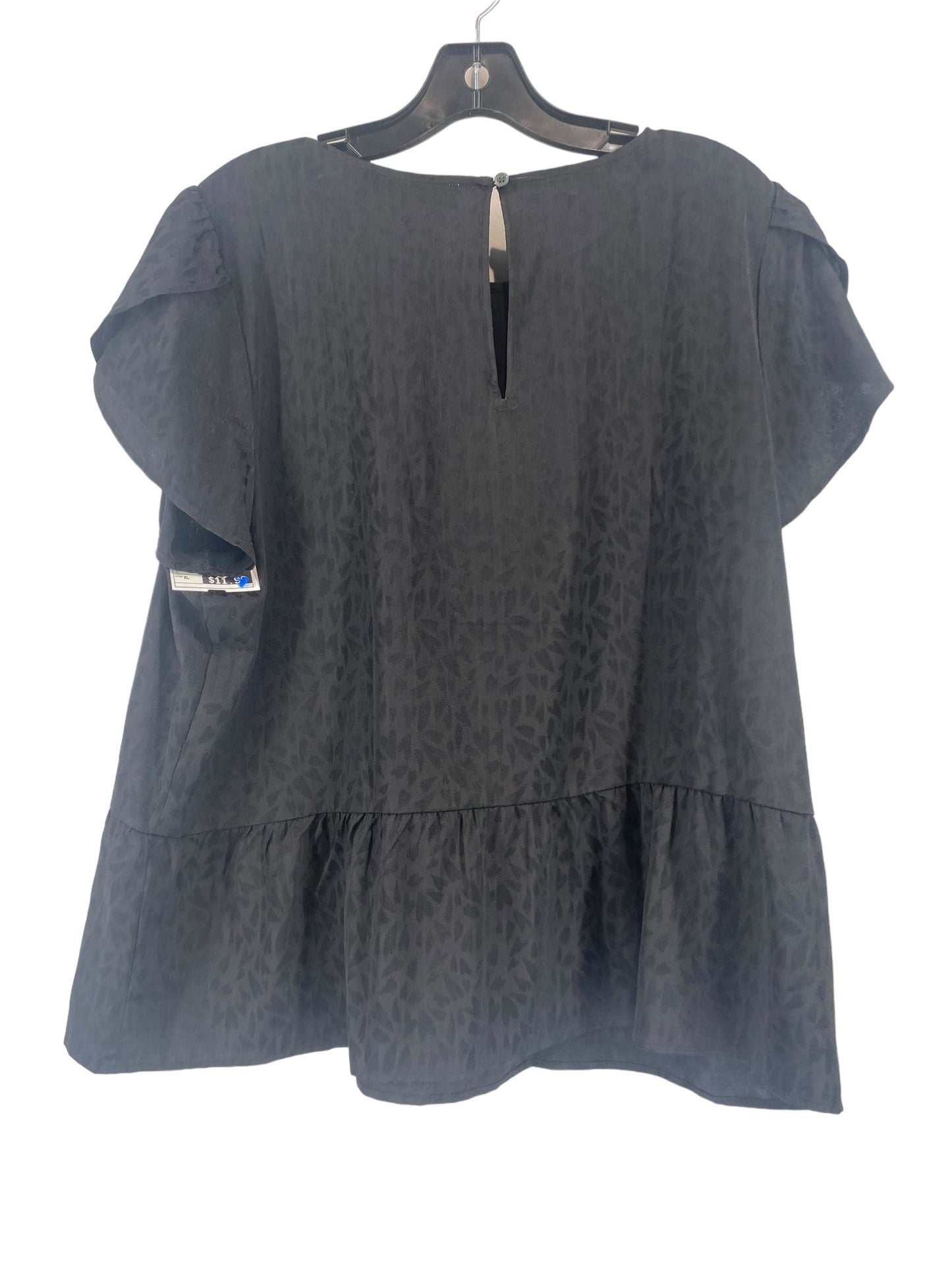 Black Top Short Sleeve Loft, Size Xl