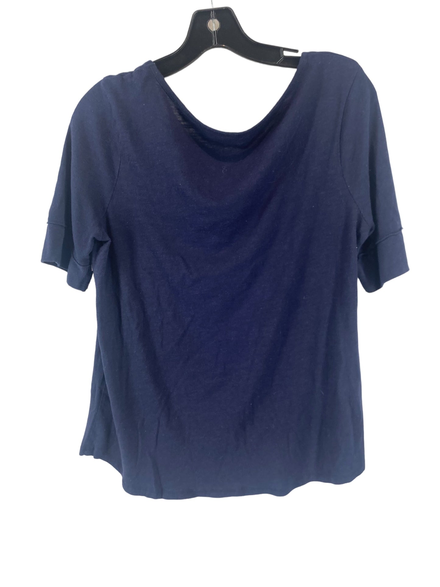 Navy Top Short Sleeve Cato, Size M