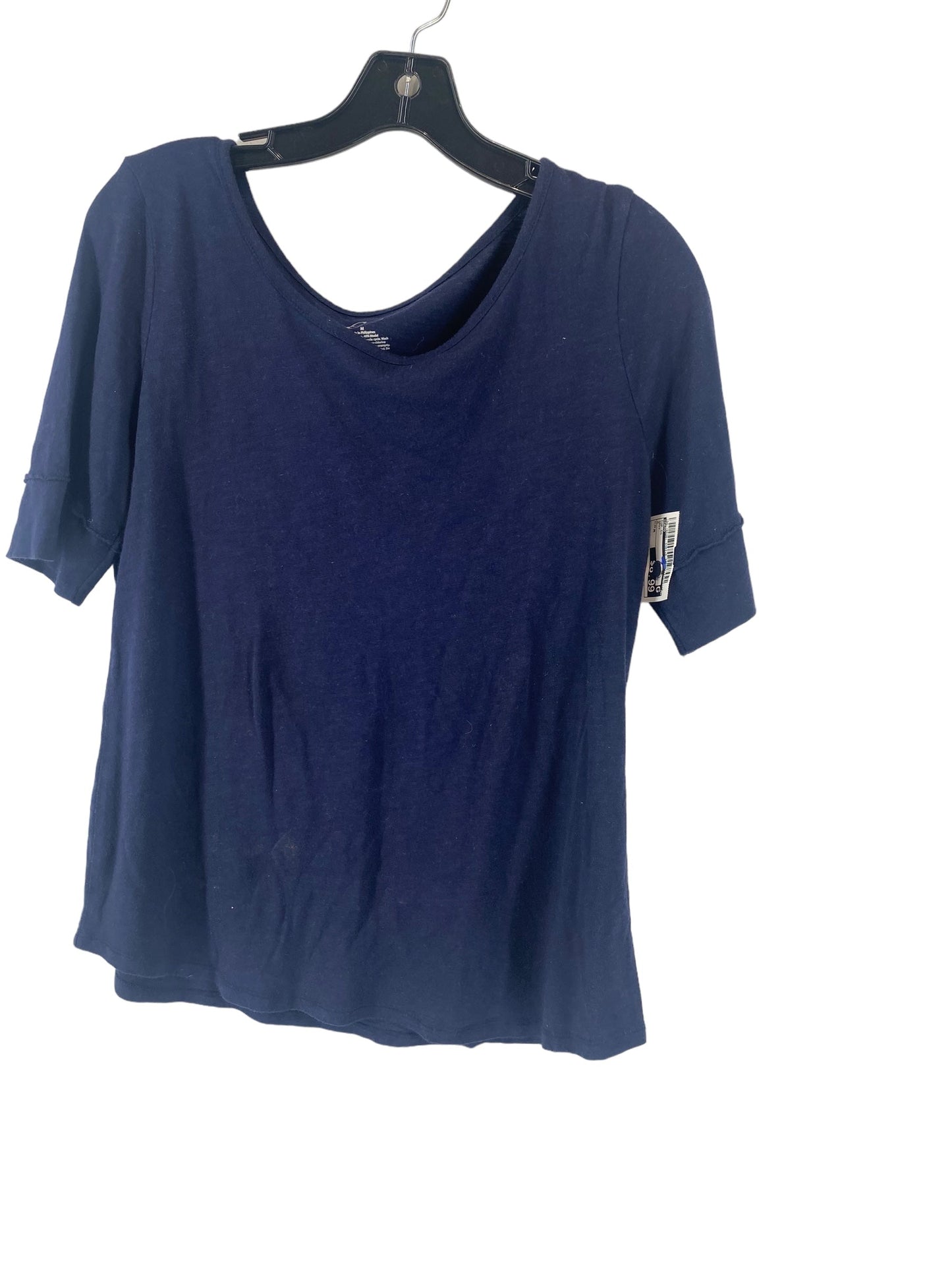 Navy Top Short Sleeve Cato, Size M