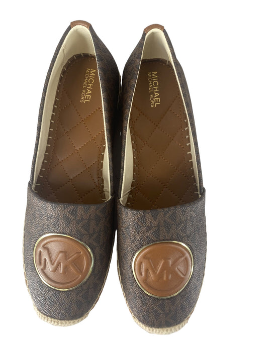 Brown Shoes Flats Michael By Michael Kors, Size 7.5