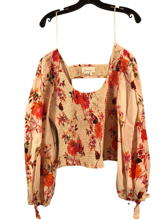 Floral Print Top Long Sleeve Anthropologie, Size S