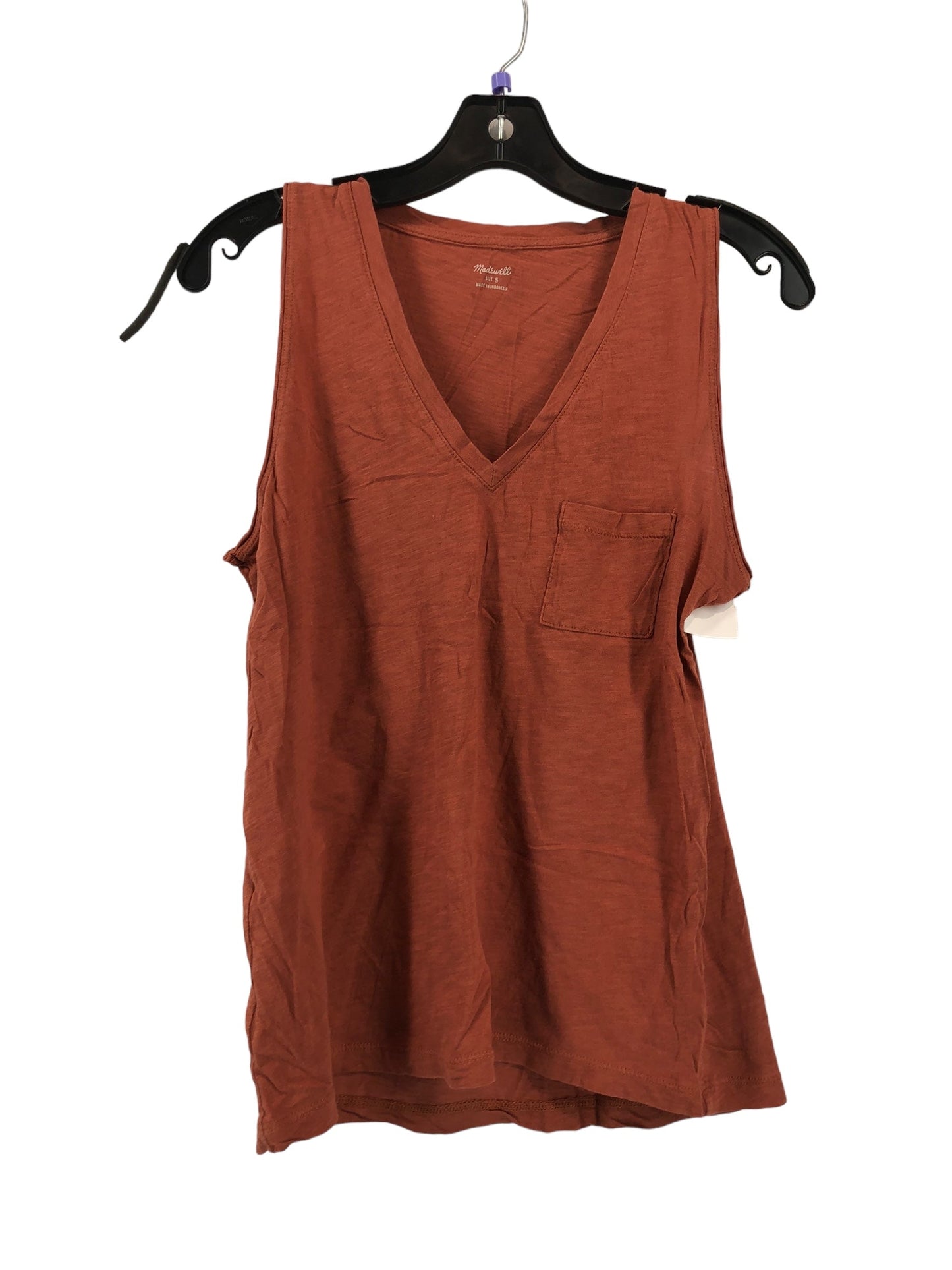 Red Top Sleeveless Madewell, Size S