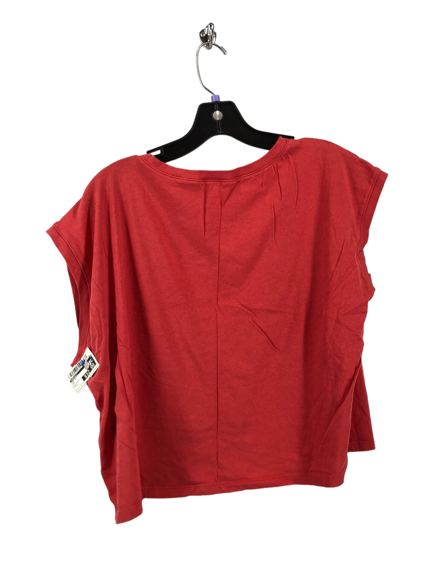 Red Top Short Sleeve Madewell, Size L