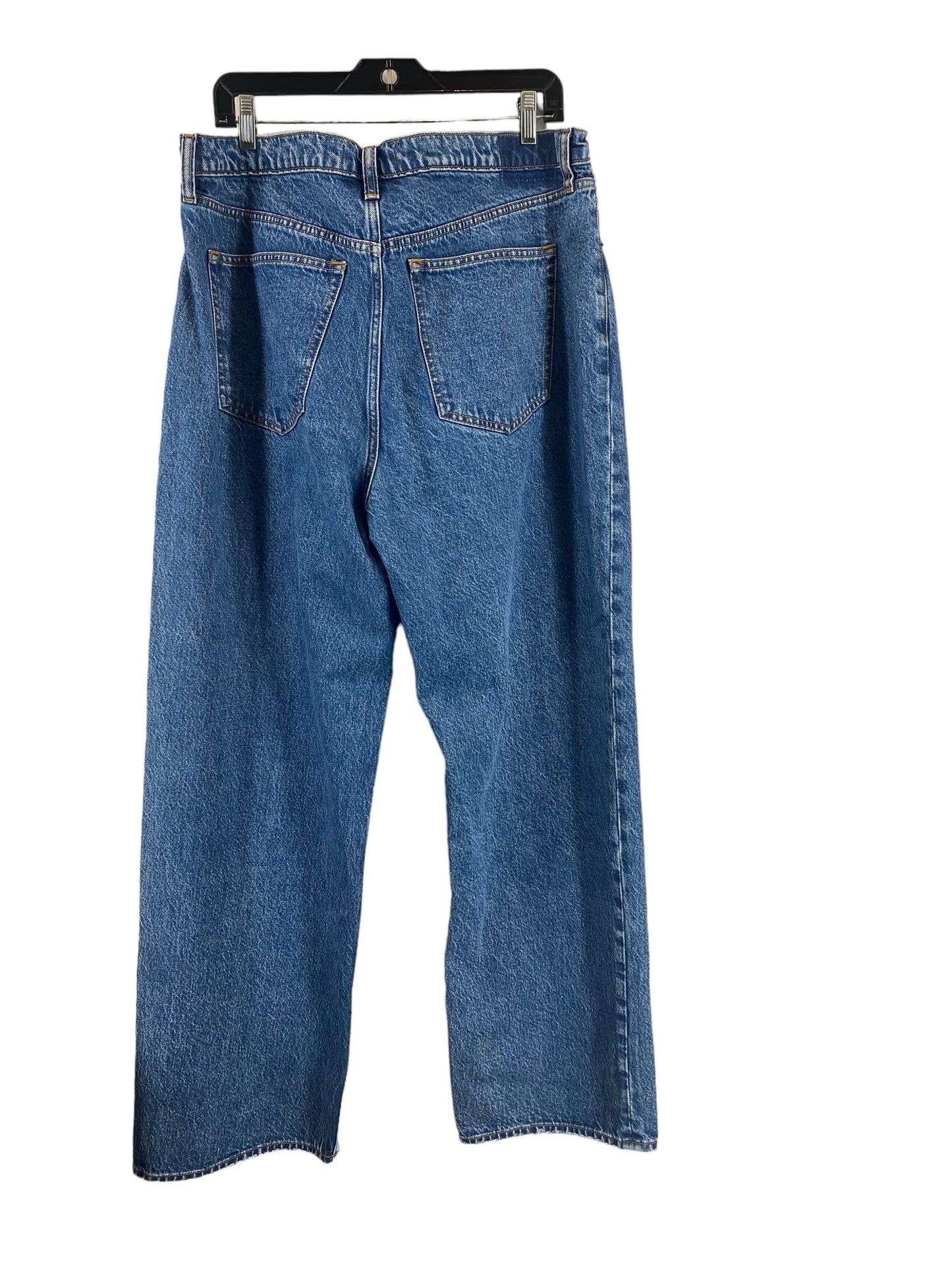 Blue Denim Jeans Straight Abercrombie And Fitch, Size 16