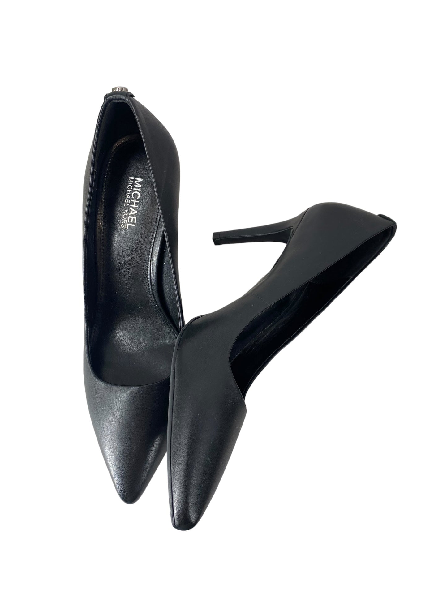 Black Shoes Heels Stiletto Michael By Michael Kors, Size 6