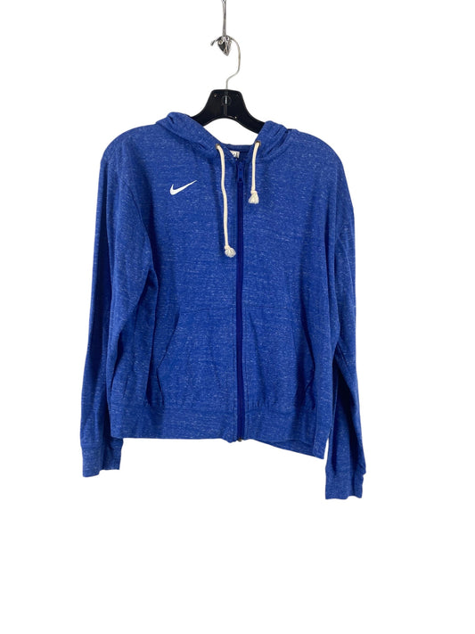 Athletic Jacket By Nike Apparel In Blue, Size: M