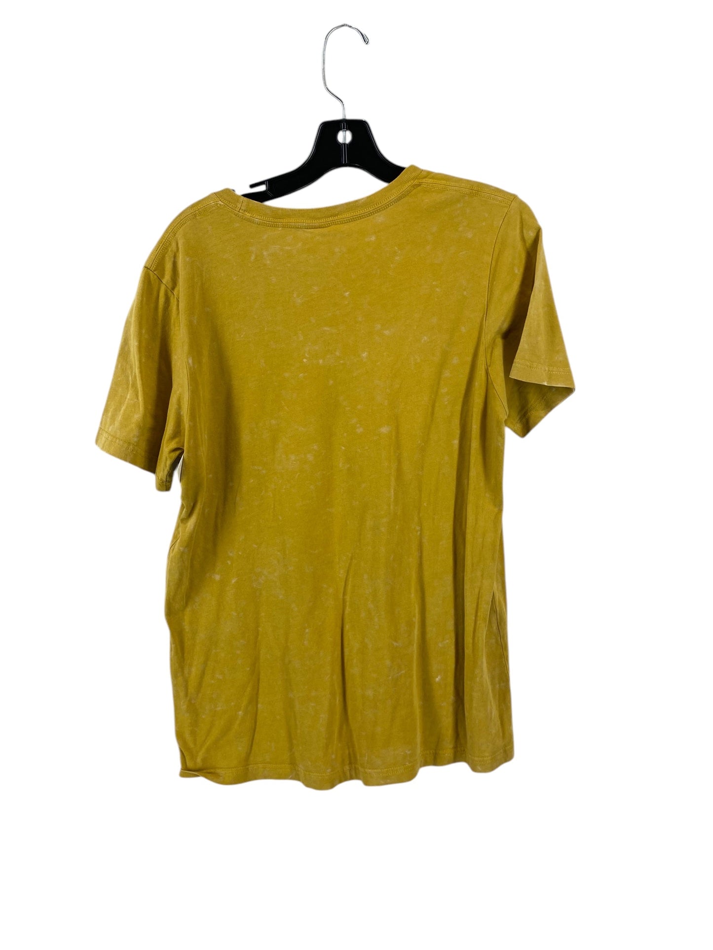 Top Short Sleeve Basic By Clothes Mentor In Yellow, Size: M