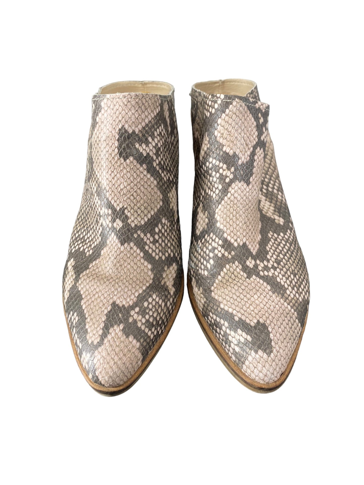 Boots Ankle Heels By Dolce Vita In Snakeskin Print, Size: 8.5