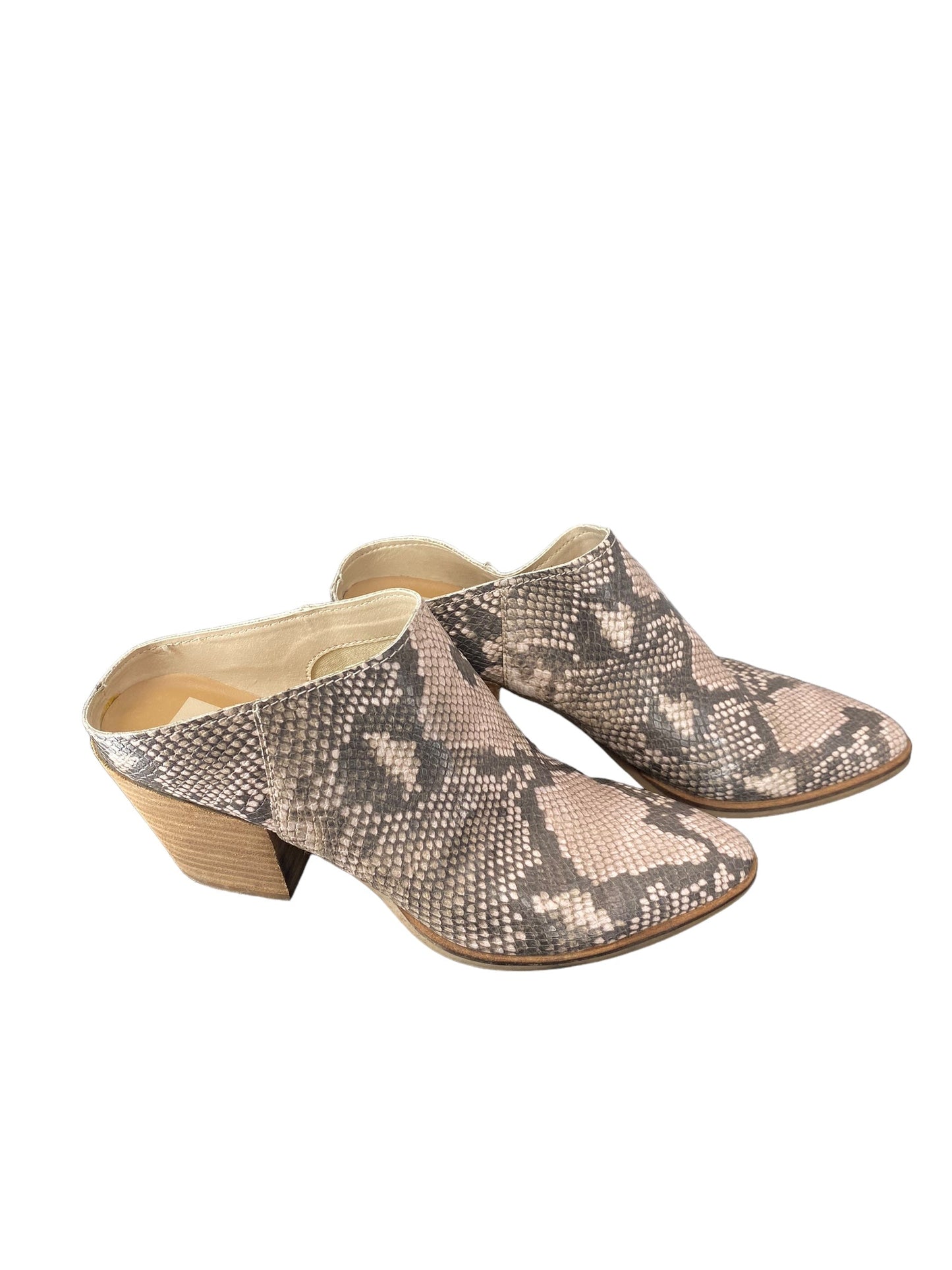 Boots Ankle Heels By Dolce Vita In Snakeskin Print, Size: 8.5