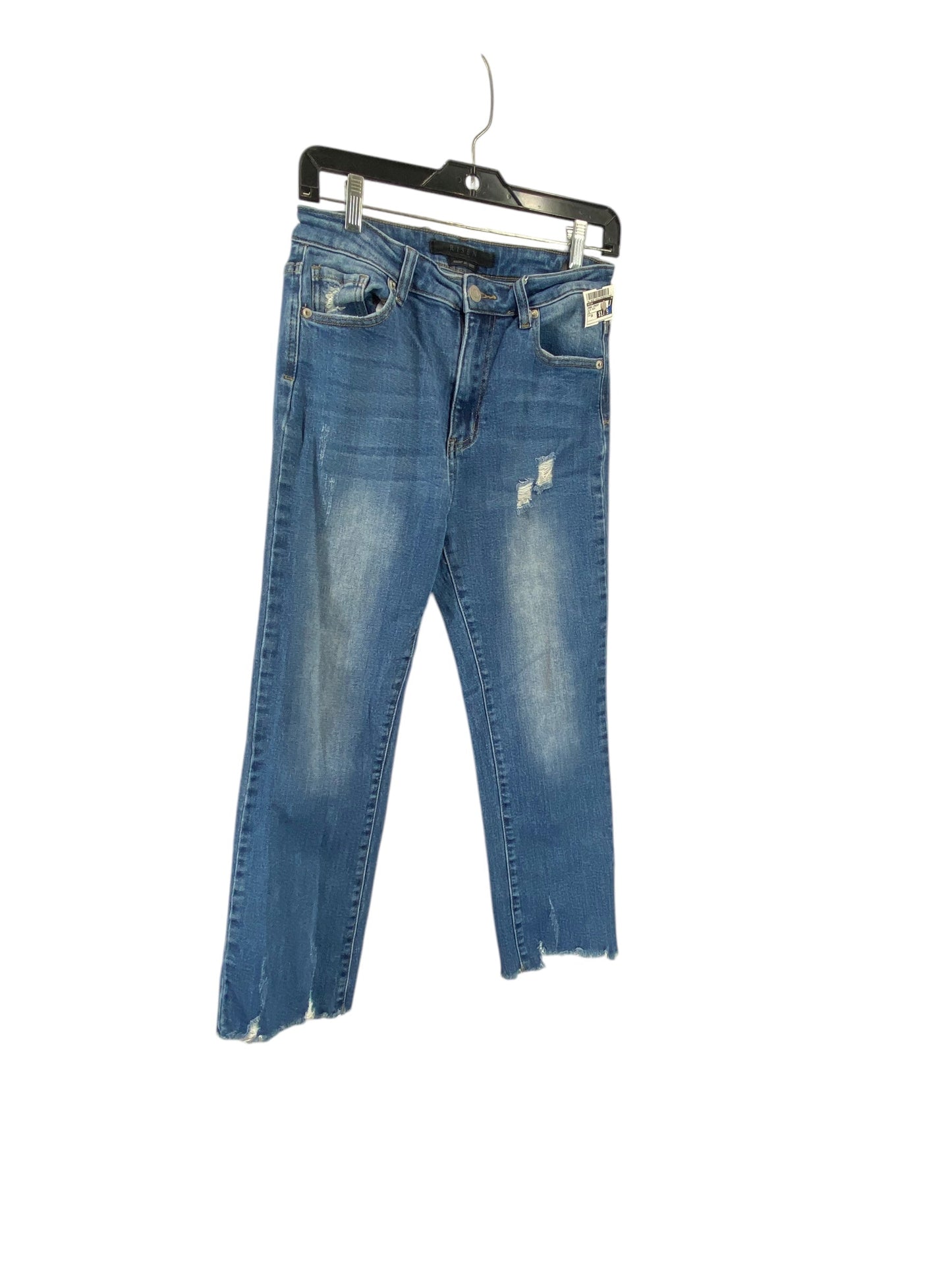 Jeans Straight By Risen In Blue Denim, Size: 28