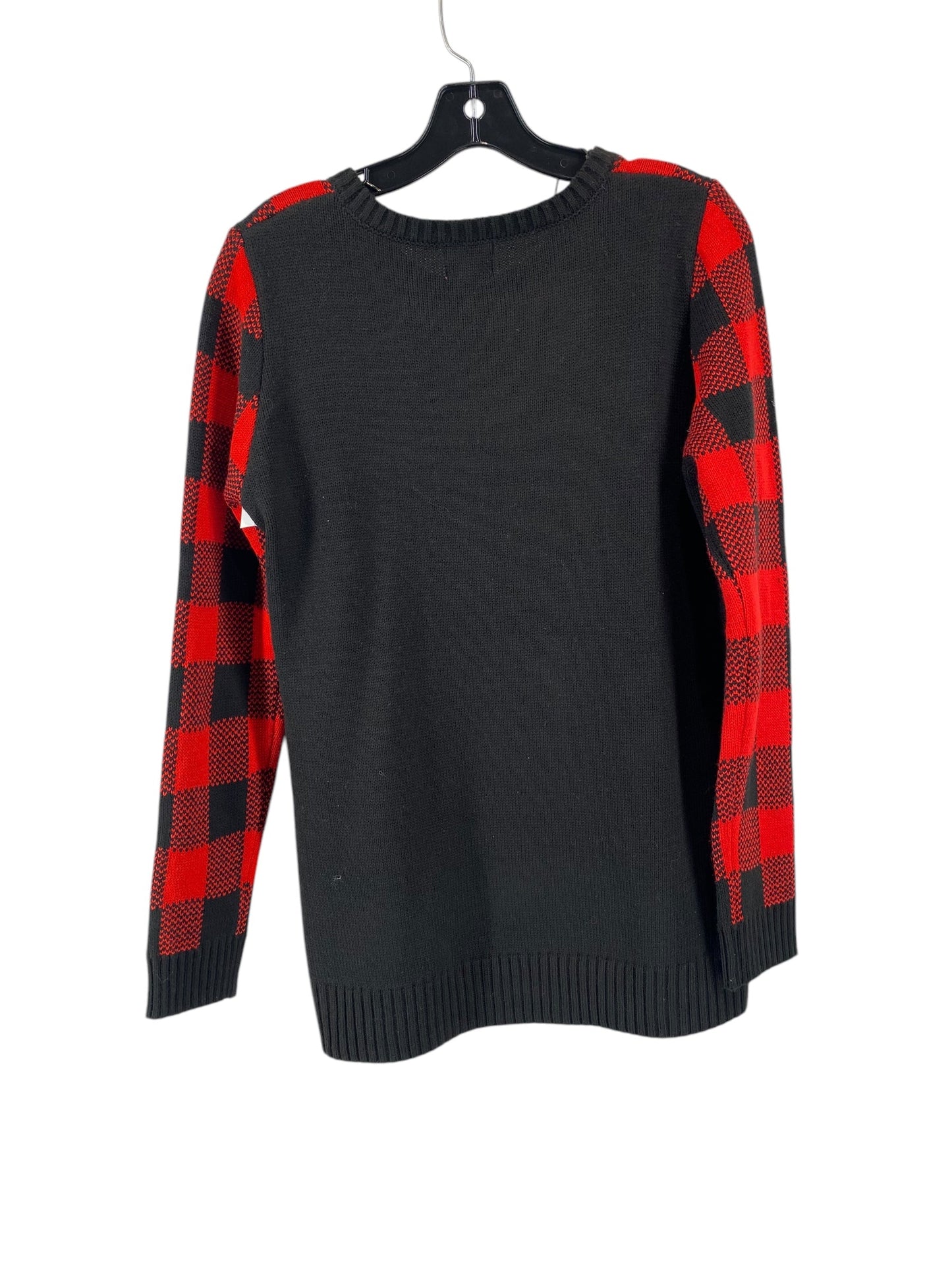 Sweater By Clothes Mentor In Plaid Pattern, Size: M