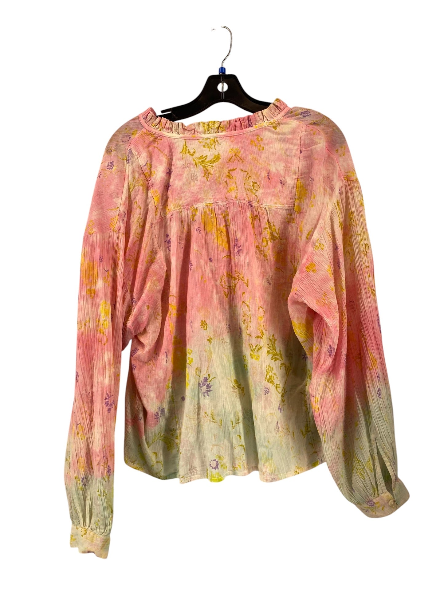 Top Long Sleeve By Pilcro In Pink, Size: Xs