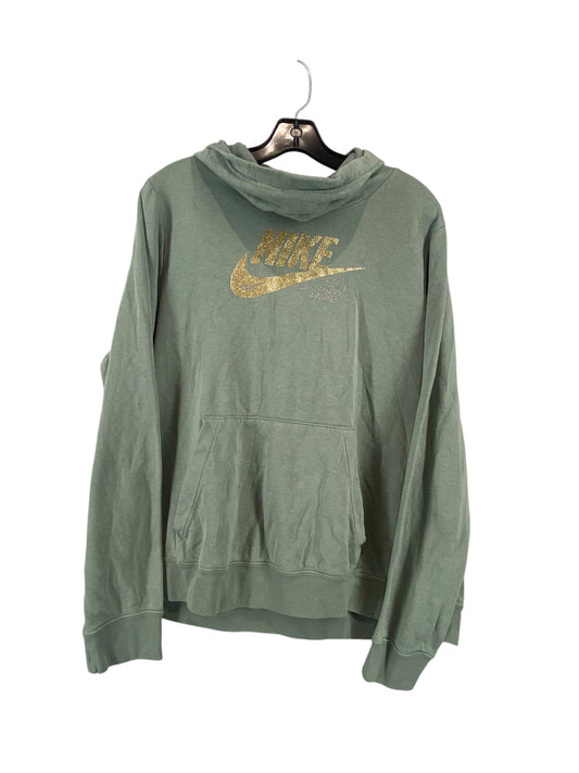 Athletic Sweatshirt Hoodie By Nike Apparel In Green, Size: Xl