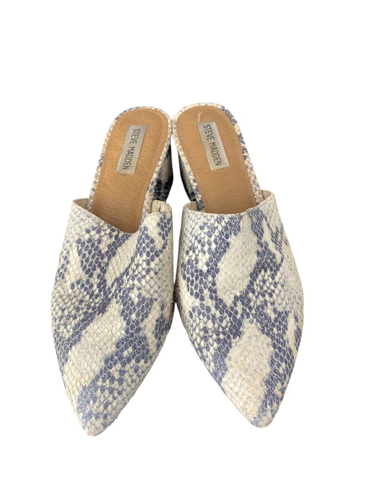 Shoes Heels Block By Steve Madden In Snakeskin Print, Size: 8.5